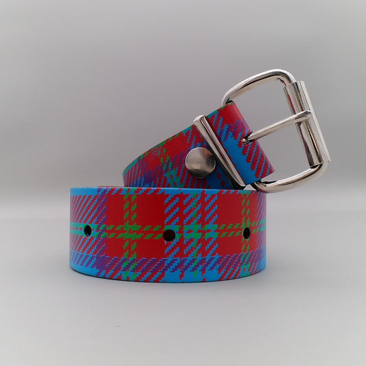 Belt 2-Row Tartan Design