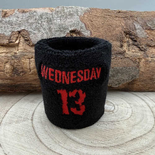 sweatband-wristband-in-black-with-band-wednesday-13-logo-in-red