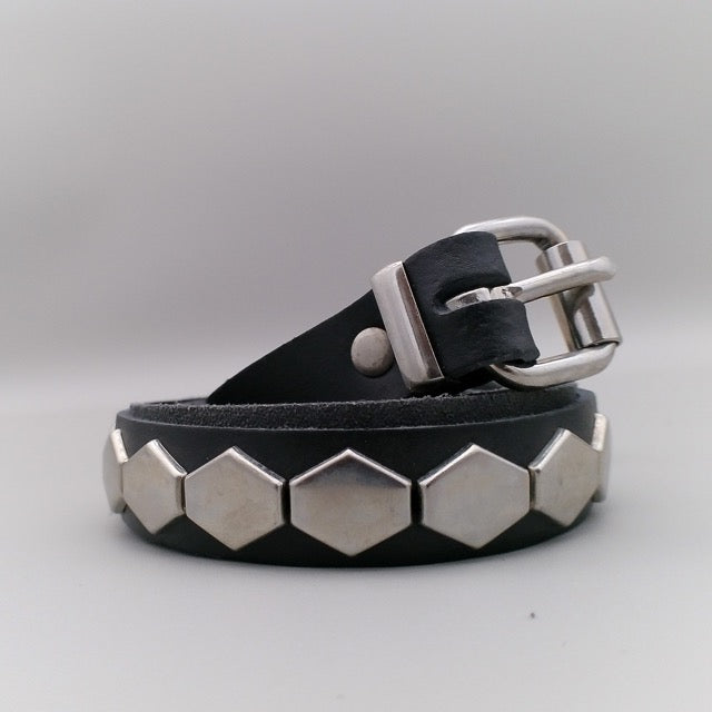Belt 1-Row Hexagon Studs