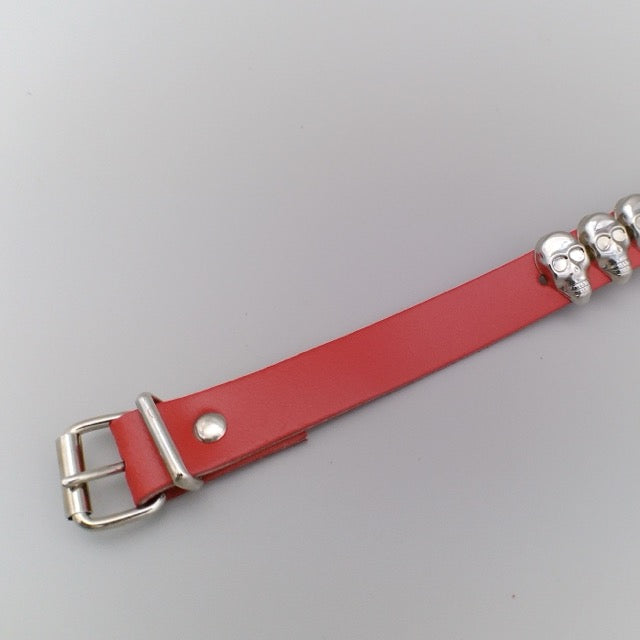 Belt 1-Row Skull Studs