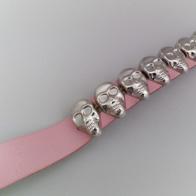 Belt 1-Row Skull Studs