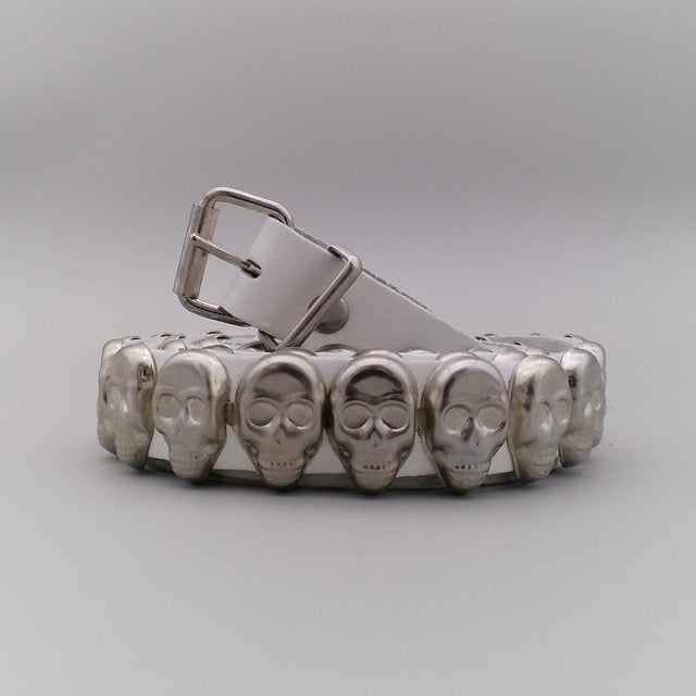 Belt 1-Row Skull Studs