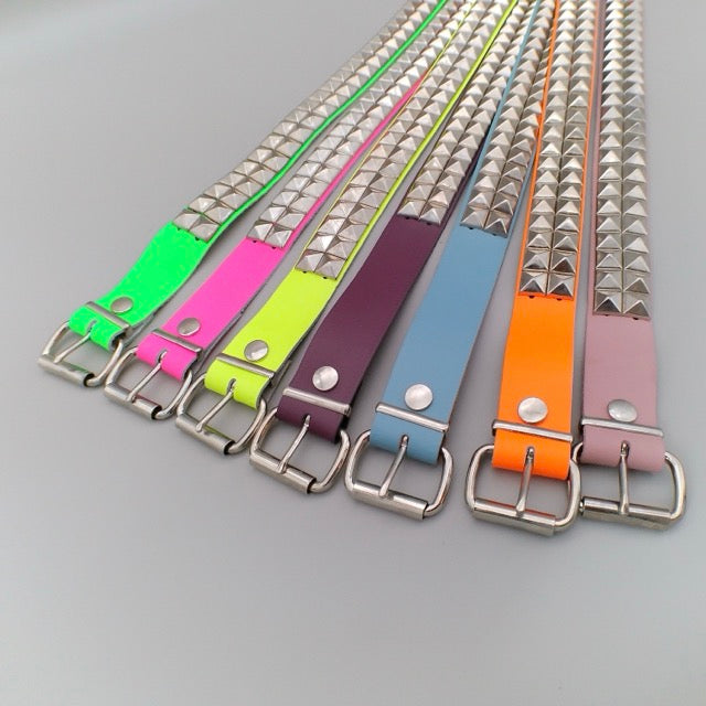 Belt 2-Row Pyramid Studs