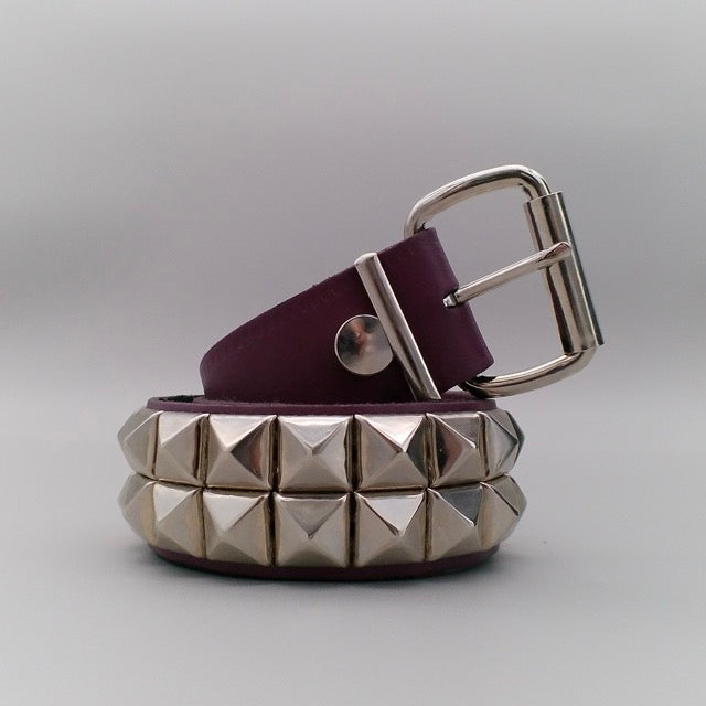 Belt 2-Row Pyramid Studs