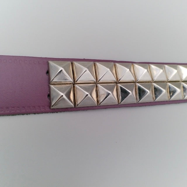 Belt 2-Row Pyramid Studs