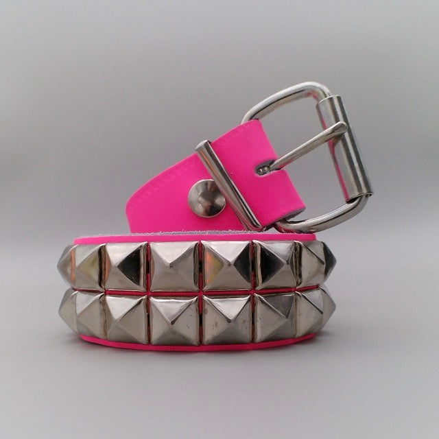 Belt 2-Row Pyramid Studs