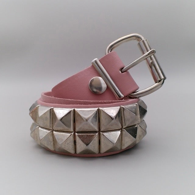 Belt 2-Row Pyramid Studs