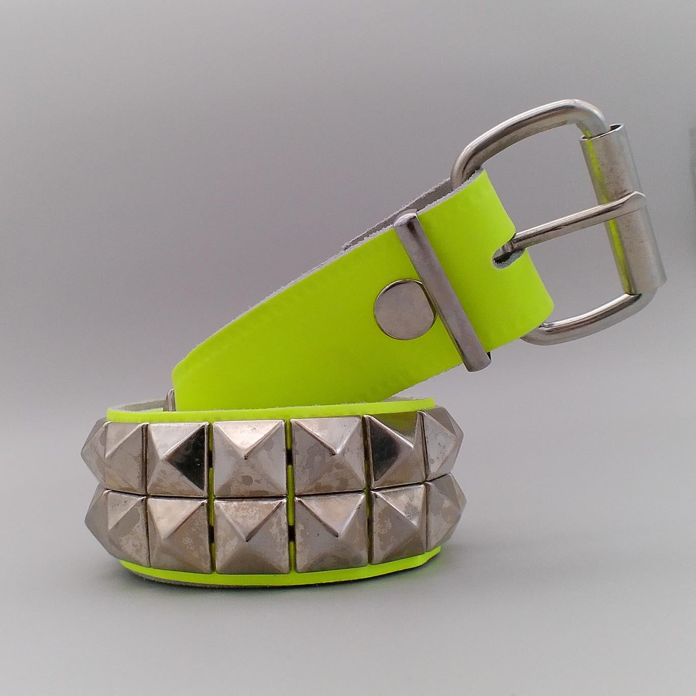 Belt 2-Row Pyramid Studs