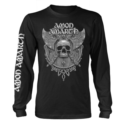 longsleeve-amon-amarth-grey-skull-and-axes-front