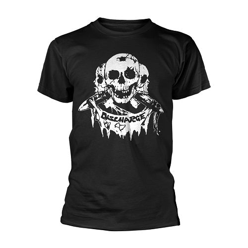 t-shirt-from-band-discharge-with-logo-and-three-skulls-3-skulls