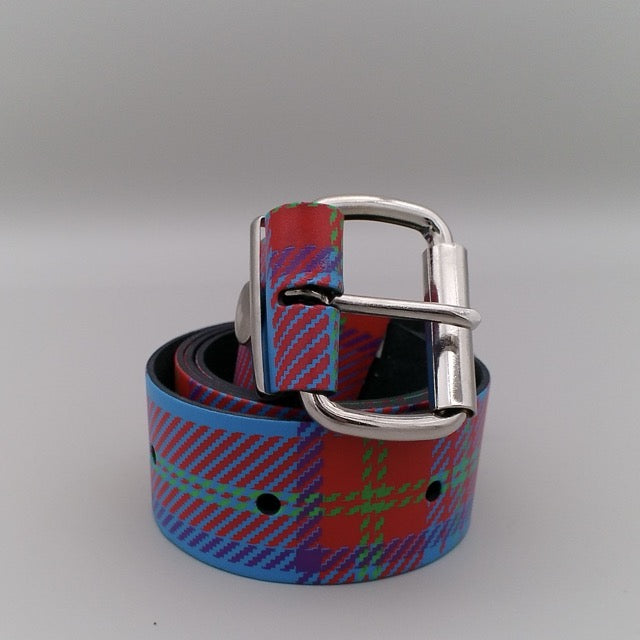 Belt 2-Row Tartan Design