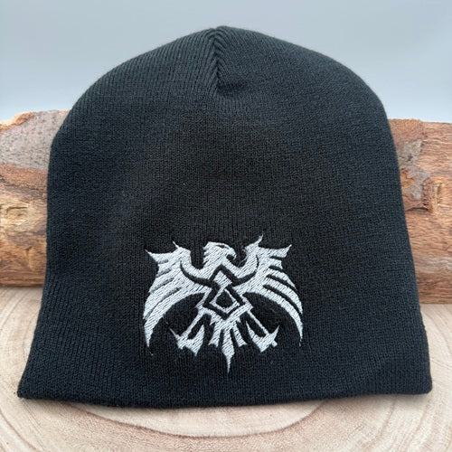 black-beanie-with-band-logo-of-slechtvalk