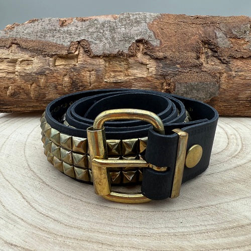 real-black-leather-belt-with-three-rows-of-golden-pyraid-studs-for-heavy-metal-and-glamrock-fans