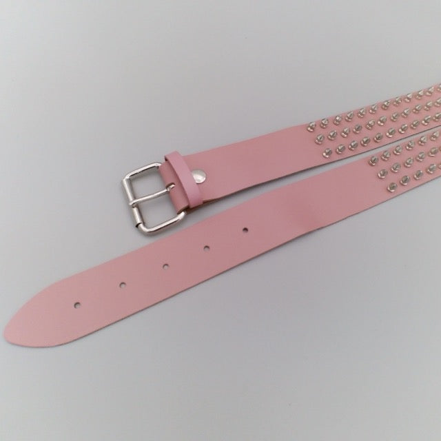 real-leather-belt-in-rose-with-three-rows-of-silver-spikes-punk-metal-gothic-costume