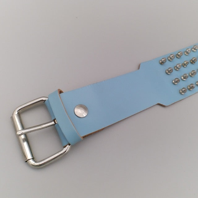 real-leather-belt-in-light-blue-with-four-rows-of-silver-spikes-punk-metal-gothic-costume