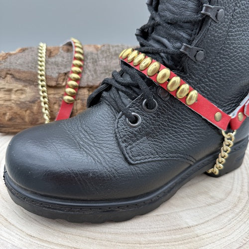 bootstrap-red-leather-with-golden-ellipse-studs