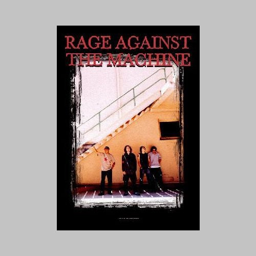 flag-rage-against-the-machine-band-photo-stairs