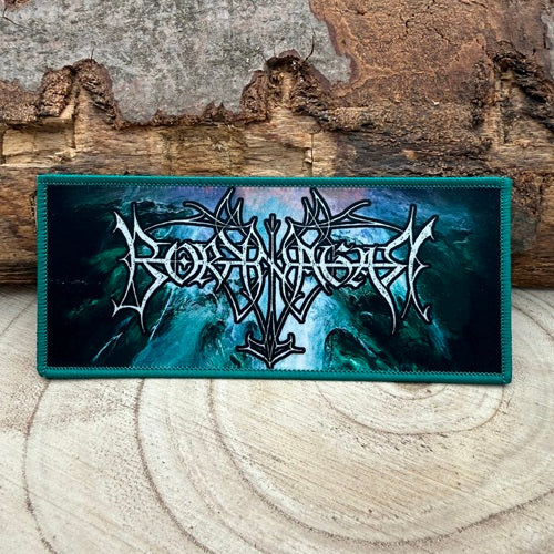 patch-borknagar-fall-2024-album-cover-with-white-logo-stripe-with-green-lining