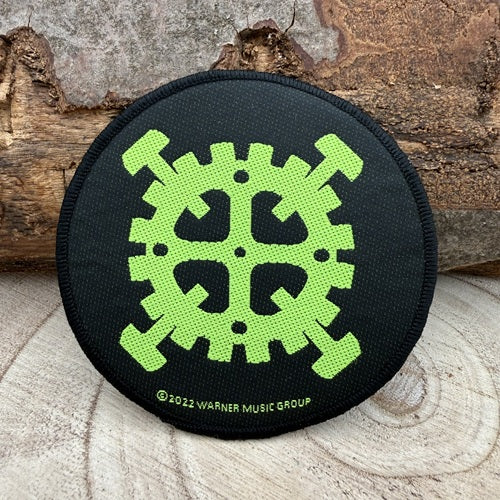 patch-type-o-negative-gear-logo-round-in-neon-green