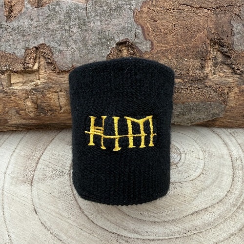 sweatband-wristband-in-black-with-band-him-logo-in-yellow